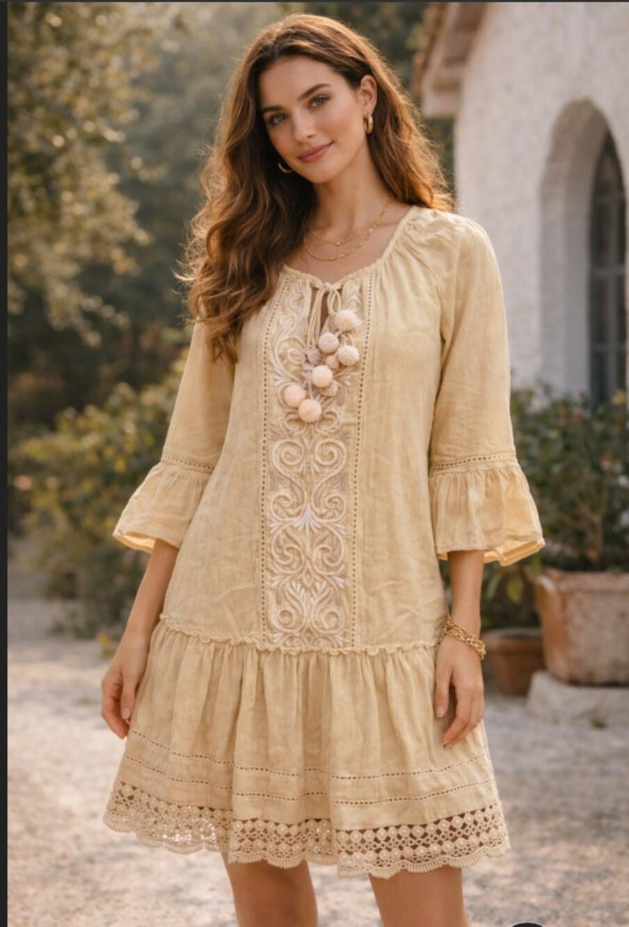 Lilly Pulitzer Percilla Tunic Dress in Sand Bar XS